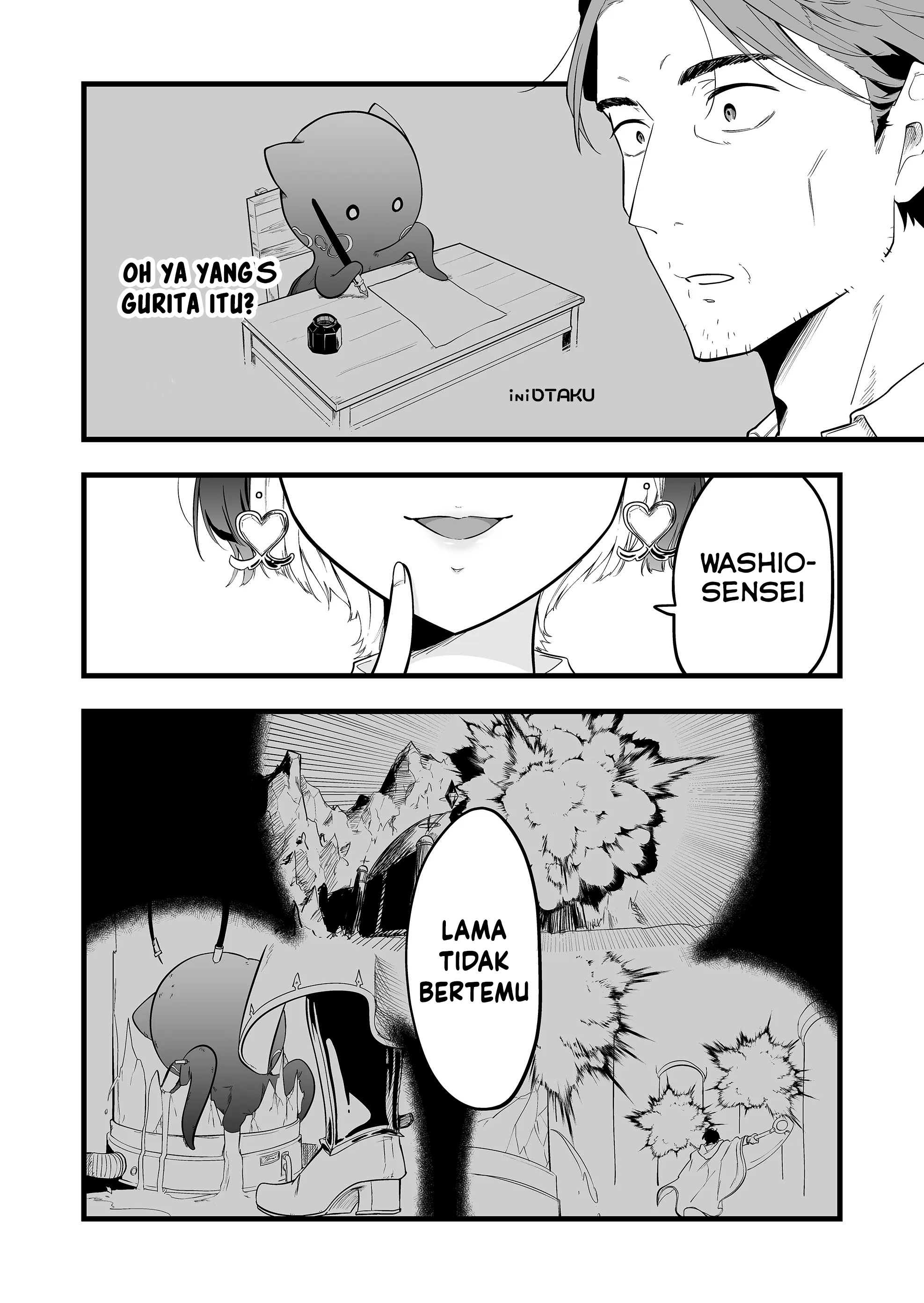 "Ano Toki Tasukete Itadaita Monster Musume desu.": Isekai Ossan Kyoushi Totsuzen no Moteki ni Konwaku suru Chapter 1 - halaman 43