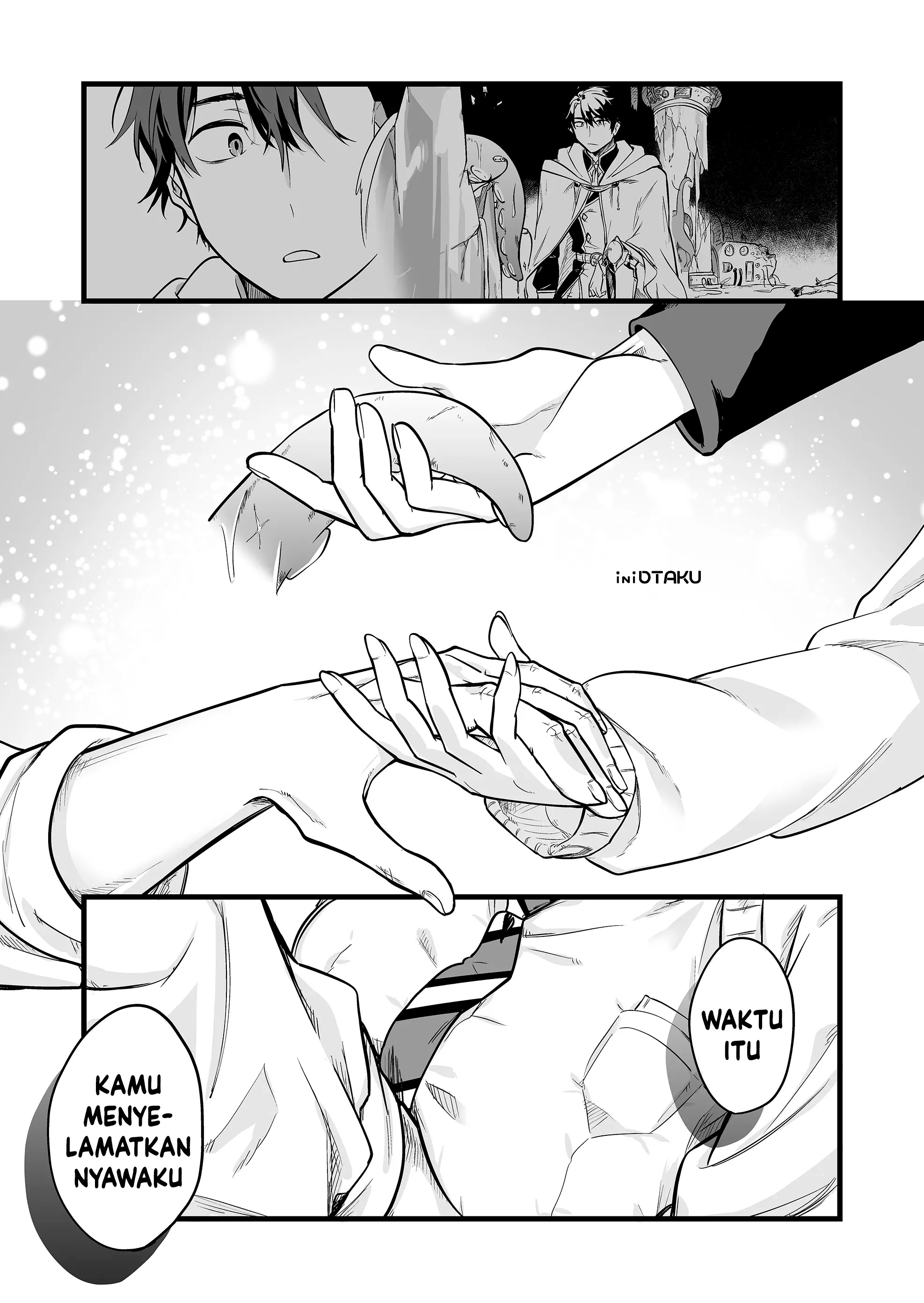"Ano Toki Tasukete Itadaita Monster Musume desu.": Isekai Ossan Kyoushi Totsuzen no Moteki ni Konwaku suru Chapter 1 - halaman 44