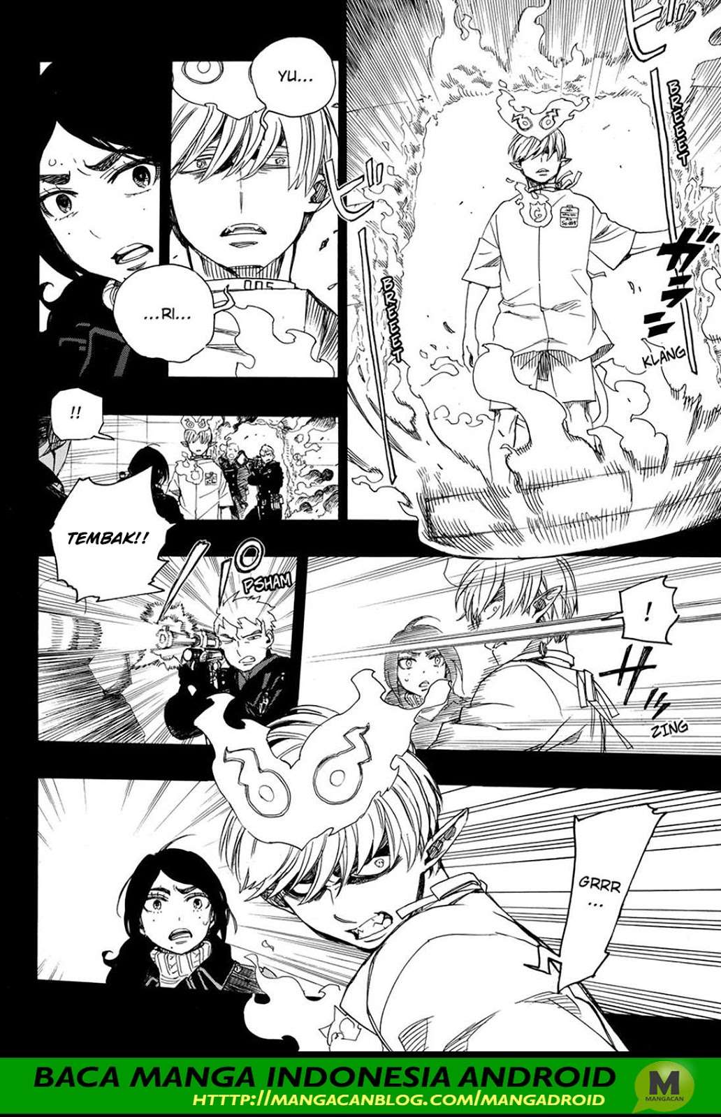 Ao no Exorcist Chapter 105 - halaman 8