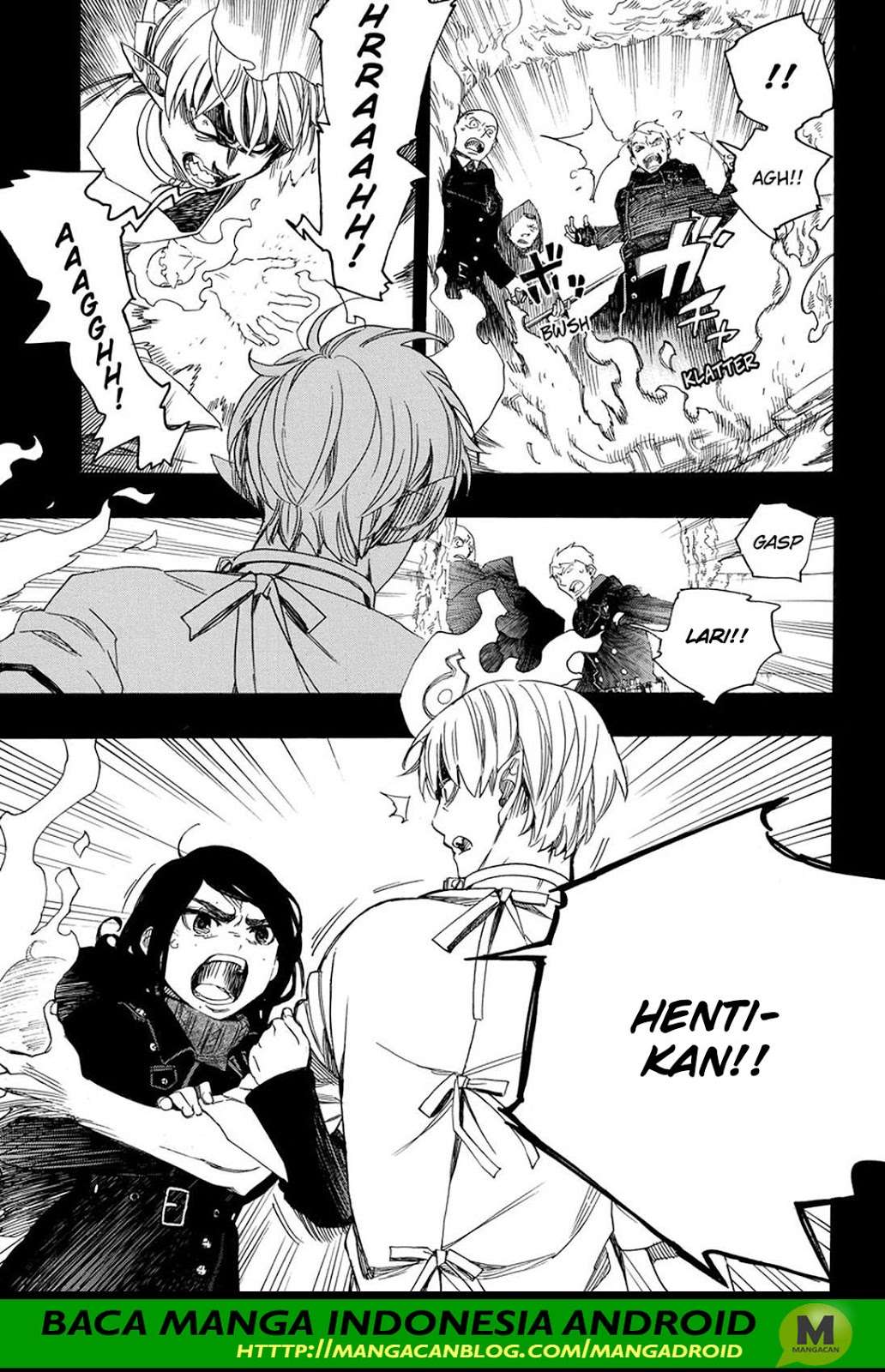 Ao no Exorcist Chapter 105 - halaman 9