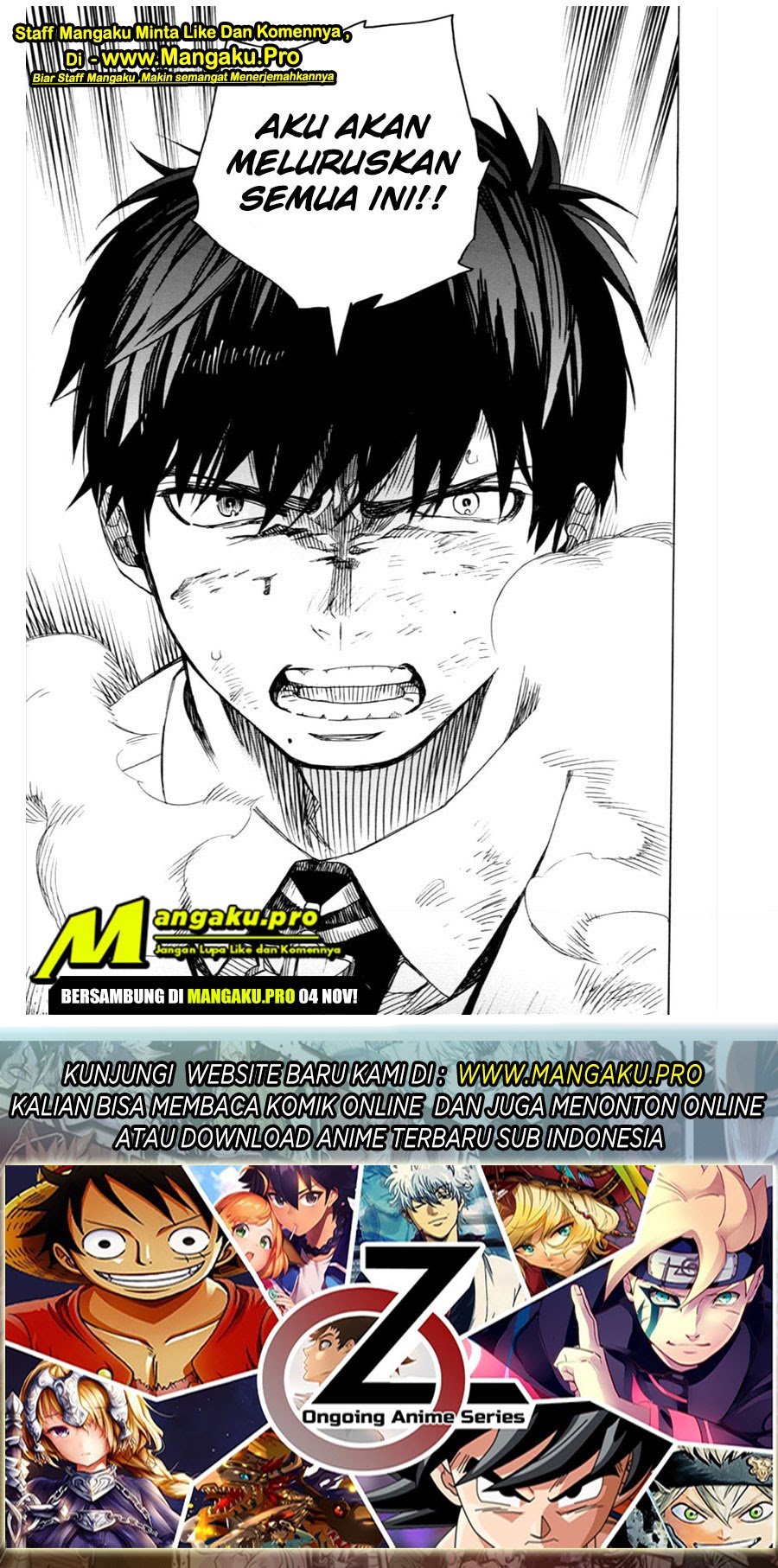 Ao no Exorcist Chapter 125.2 - halaman 19
