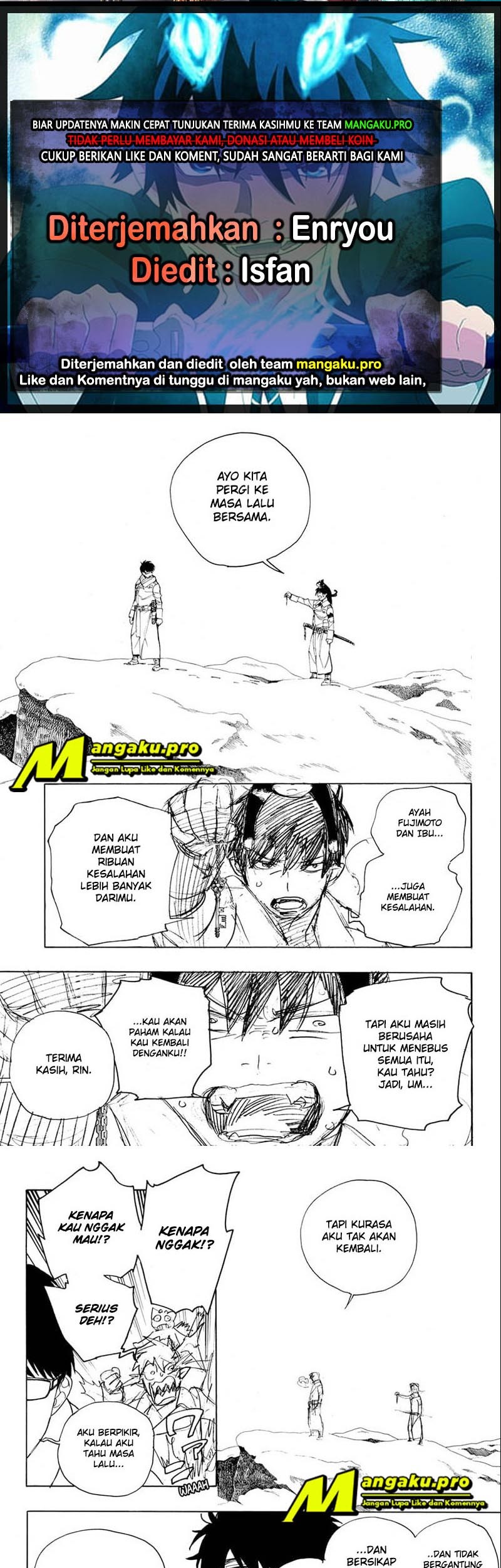 Ao no Exorcist Chapter 128.2 - halaman 1