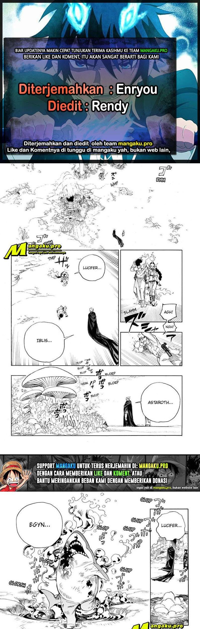Ao no Exorcist Chapter 129.2 - halaman 1