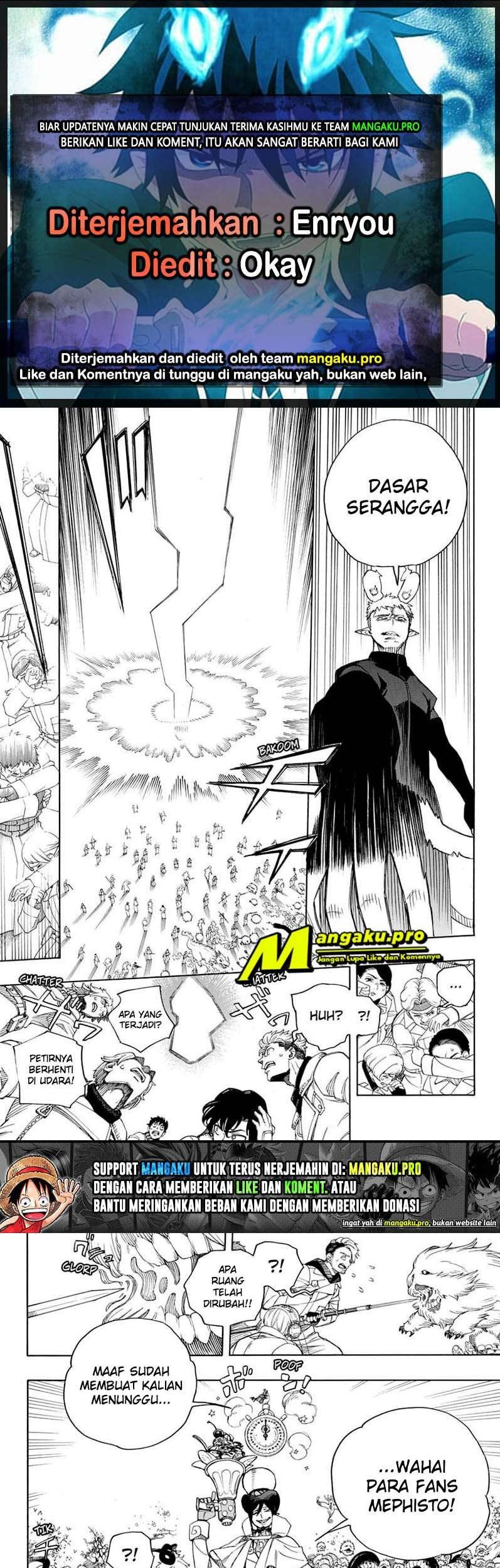 Ao no Exorcist Chapter 130.2 - halaman 1