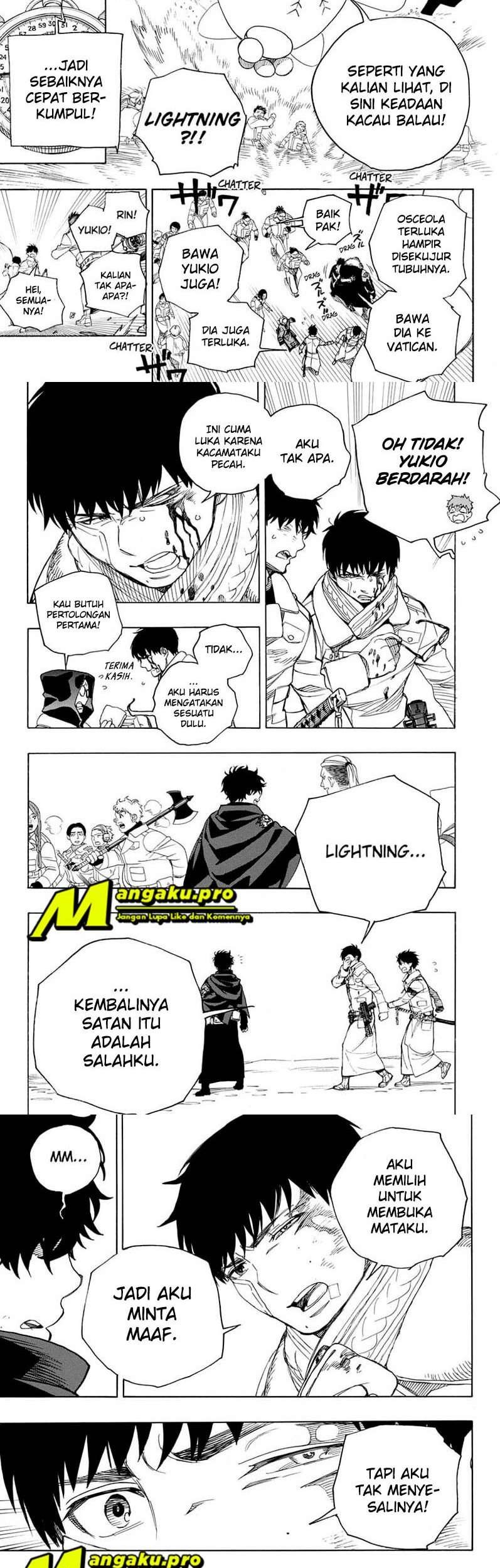 Ao no Exorcist Chapter 130.2 - halaman 3