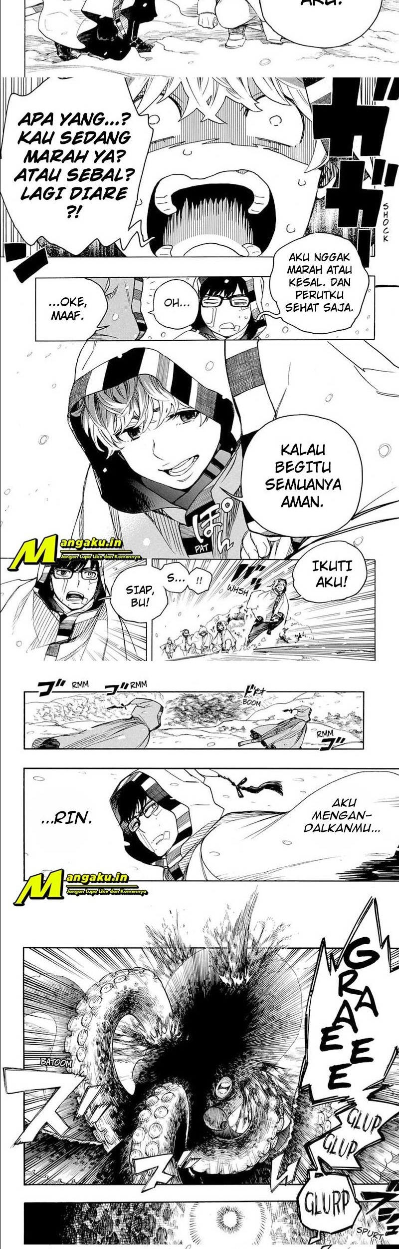 Ao no Exorcist Chapter 133.2 - halaman 4