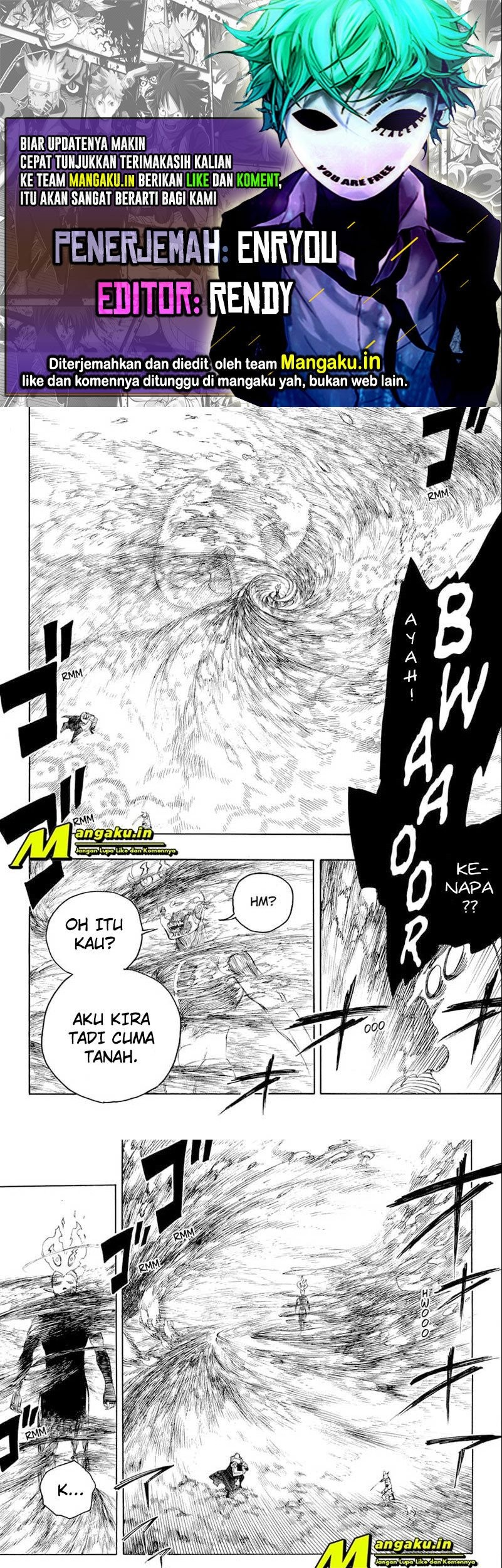 Ao no Exorcist Chapter 134.2 - halaman 1