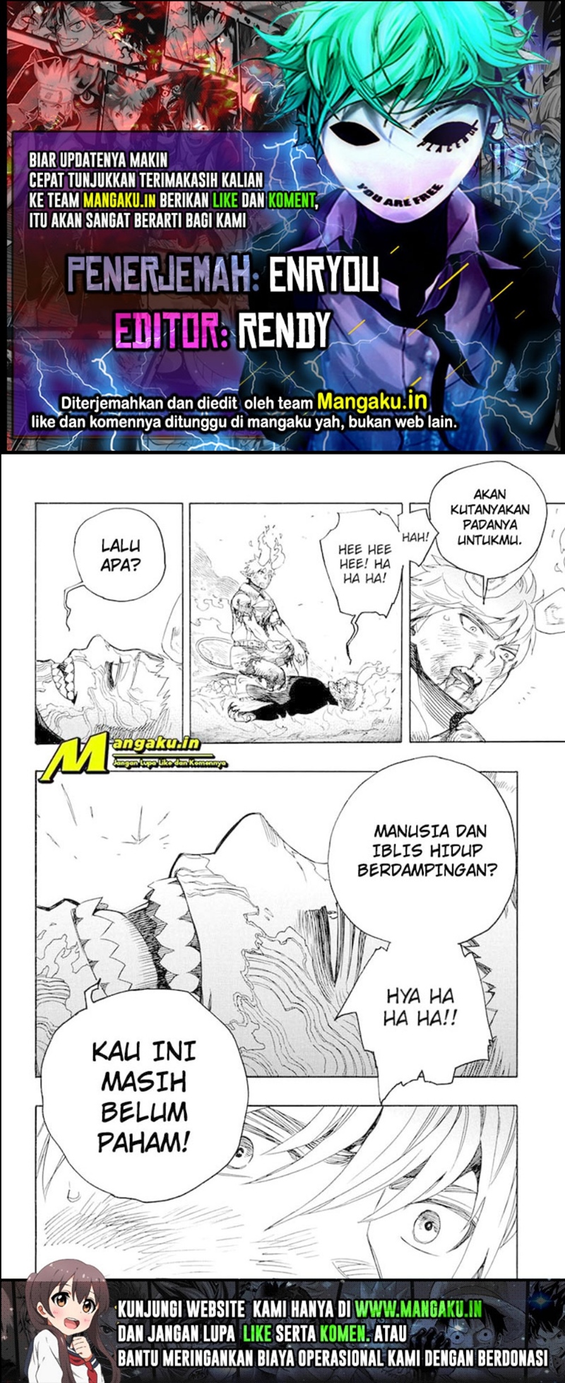 Ao no Exorcist Chapter 138.2 - halaman 1
