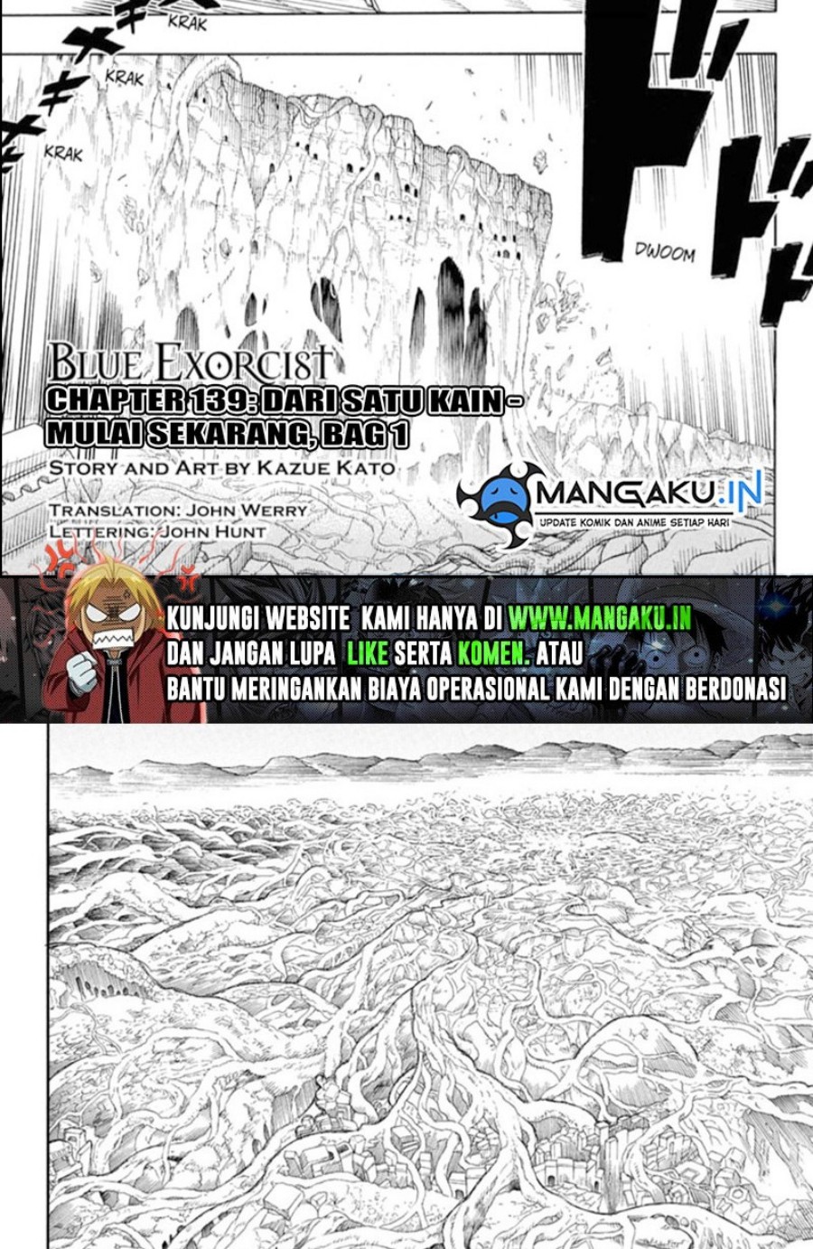 Ao no Exorcist Chapter 139.1 - halaman 2