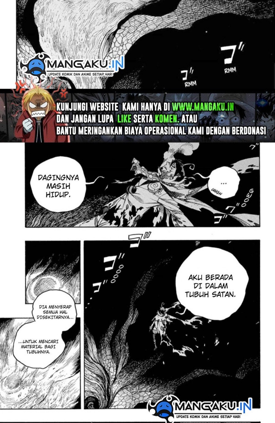 Ao no Exorcist Chapter 139.1 - halaman 9
