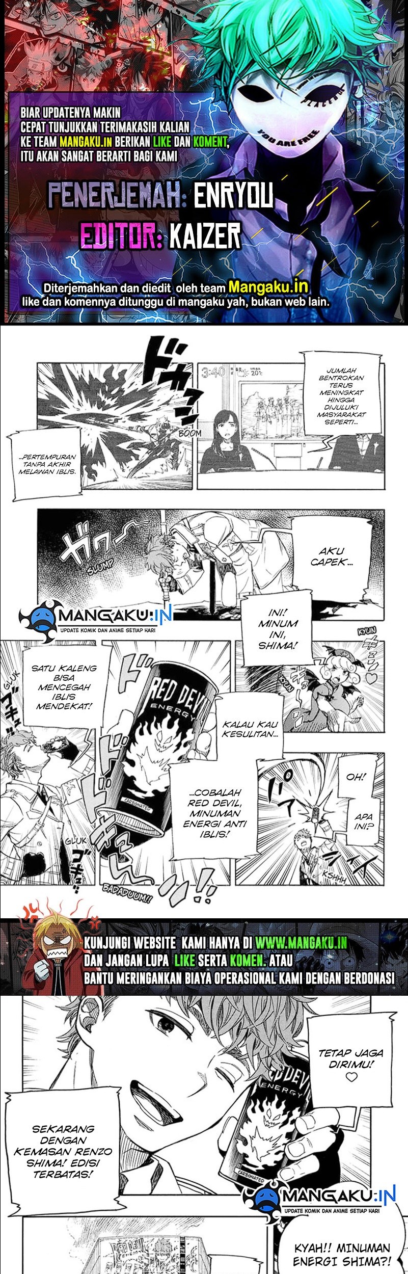 Ao no Exorcist Chapter 139.2 - halaman 1