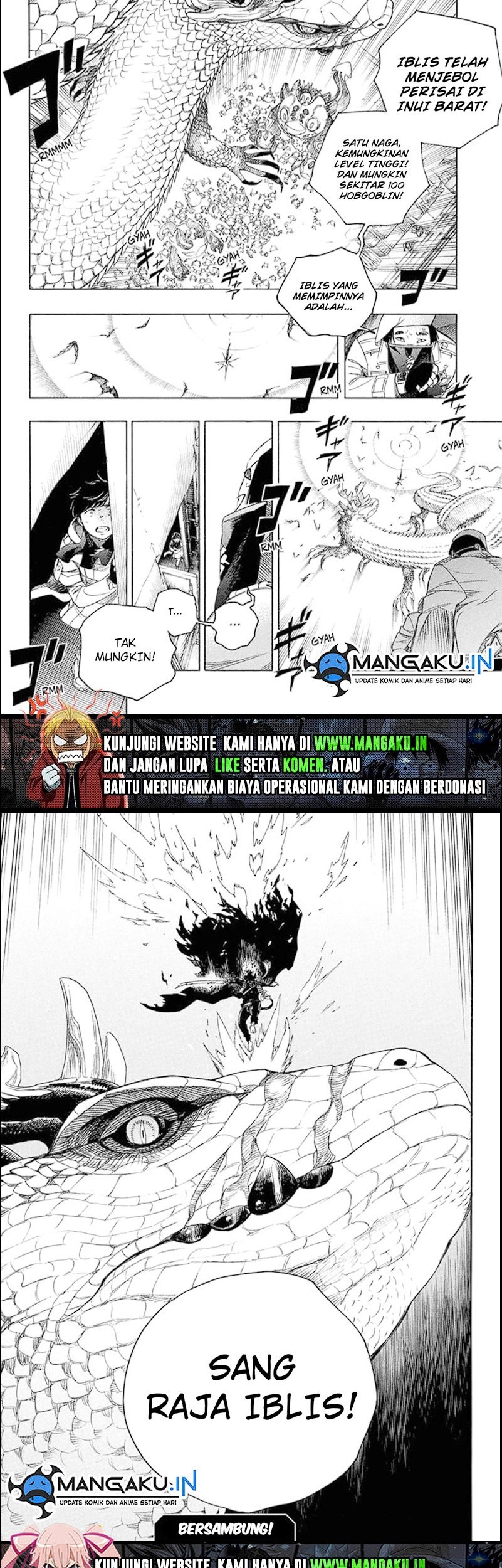 Ao no Exorcist Chapter 139.2 - halaman 19