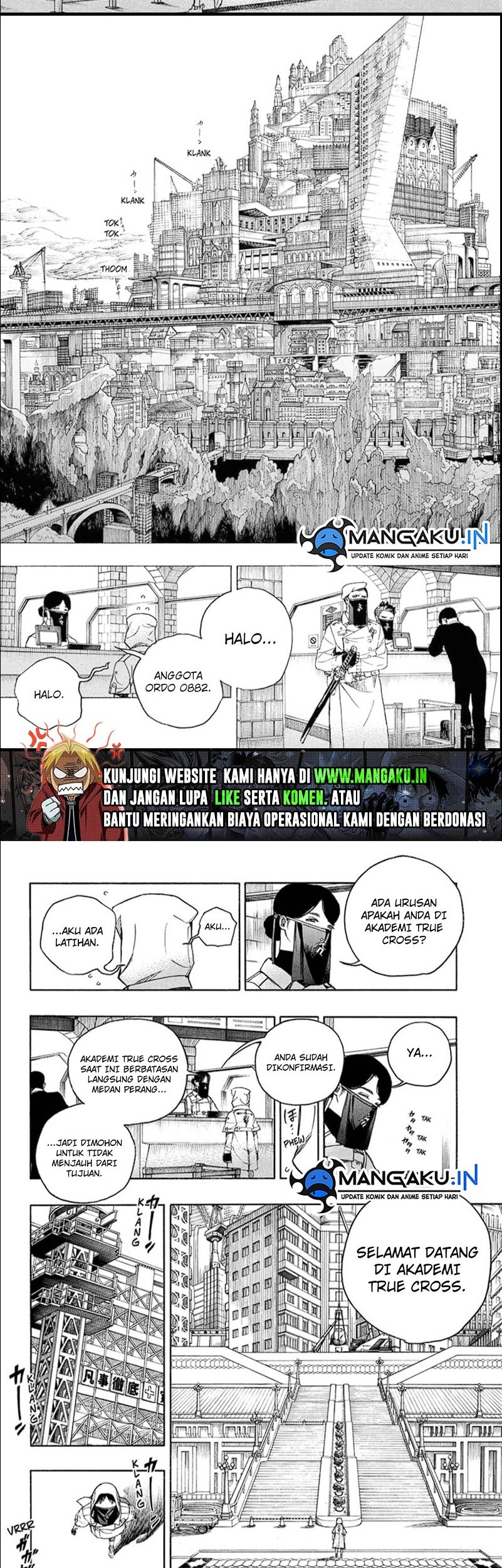 Ao no Exorcist Chapter 139.2 - halaman 7
