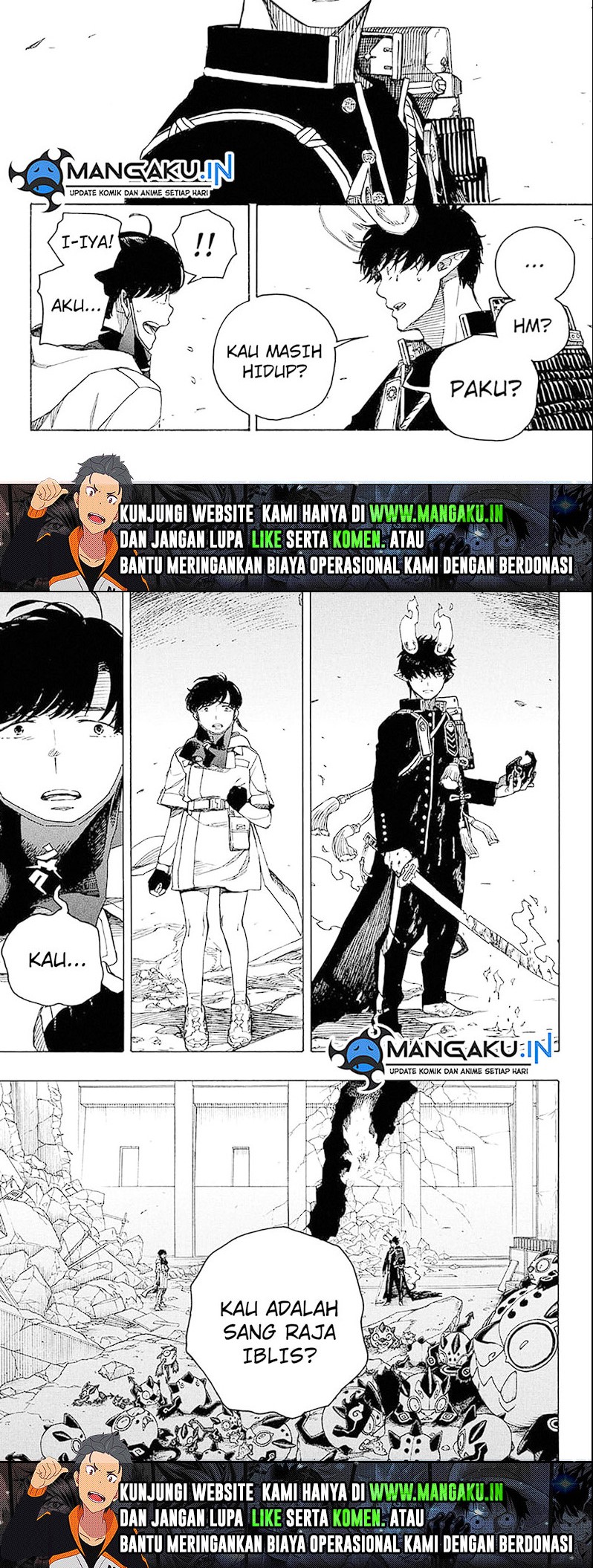 Ao no Exorcist Chapter 140.1 - halaman 10