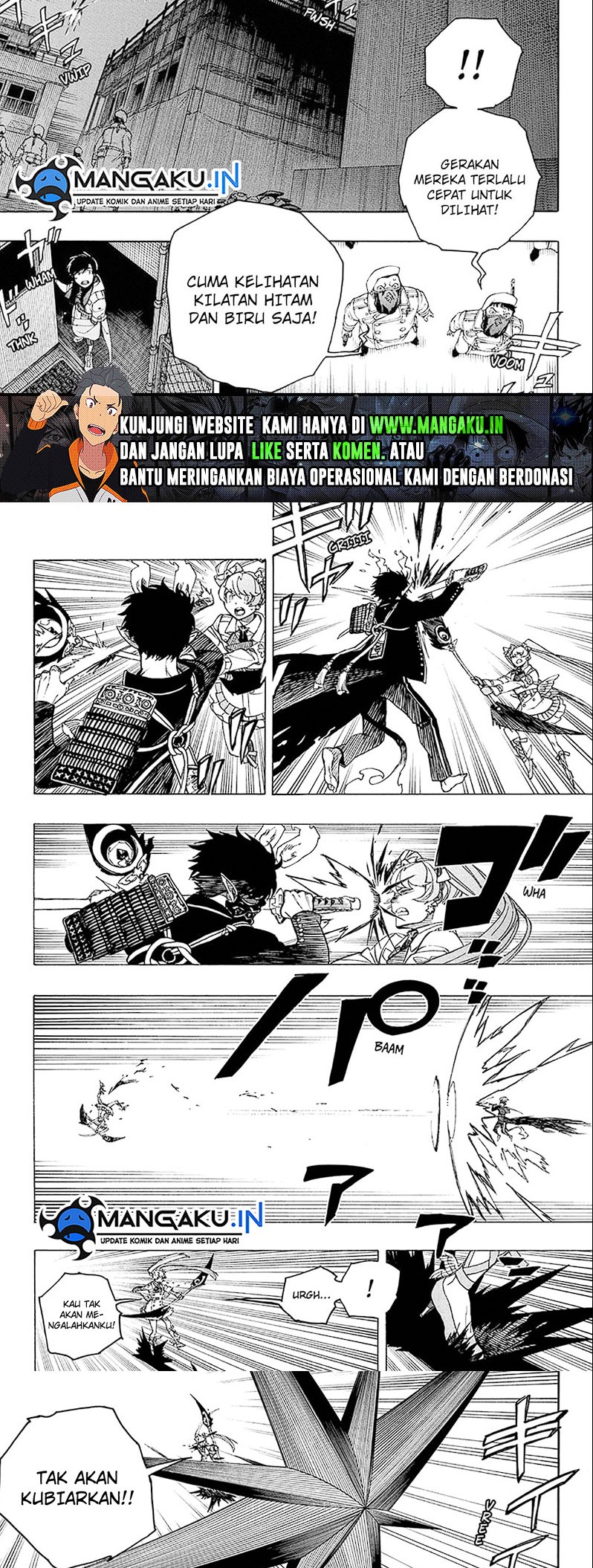 Ao no Exorcist Chapter 140.1 - halaman 5
