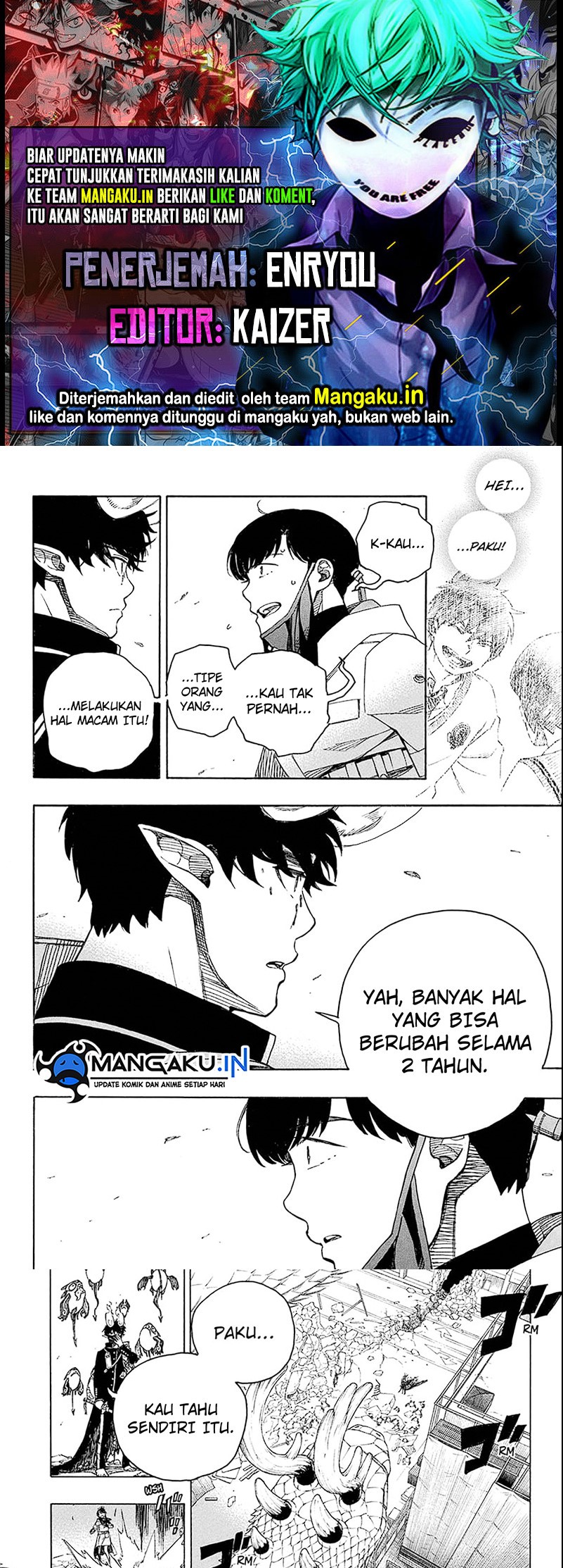 Ao no Exorcist Chapter 140.2 - halaman 1