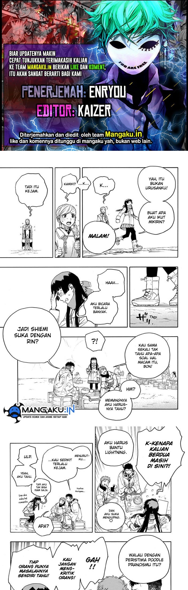 Ao no Exorcist Chapter 144.2 - halaman 1