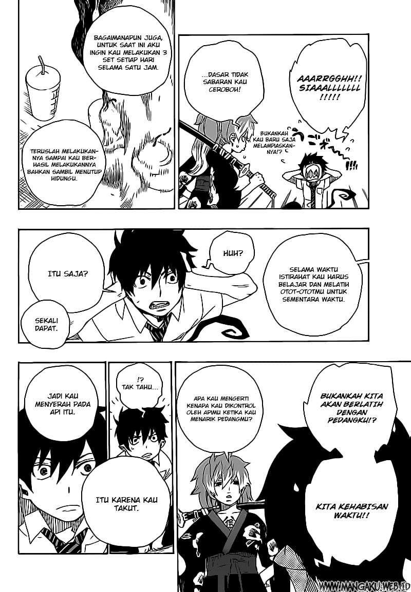 Ao no Exorcist Chapter 15 - halaman 22