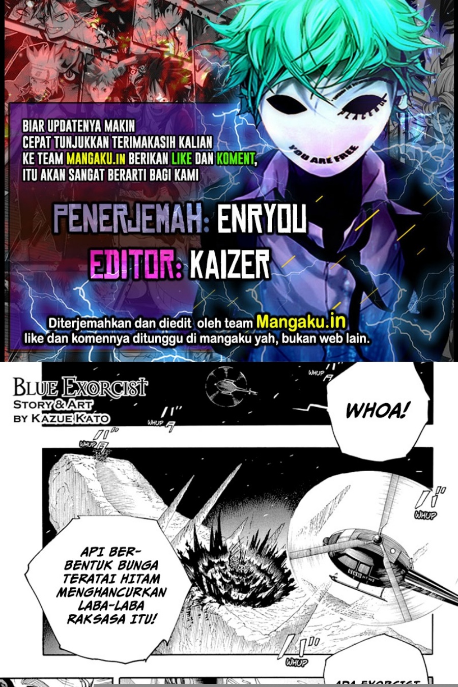 Ao no Exorcist Chapter 156.2 - halaman 1
