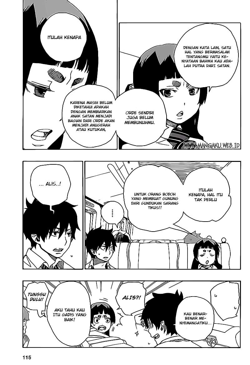 Ao no Exorcist Chapter 17 - halaman 21
