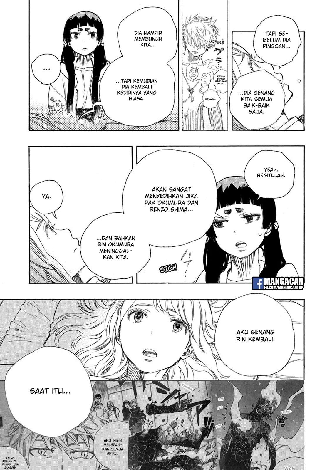 Ao no Exorcist Chapter 99.2 - halaman 15