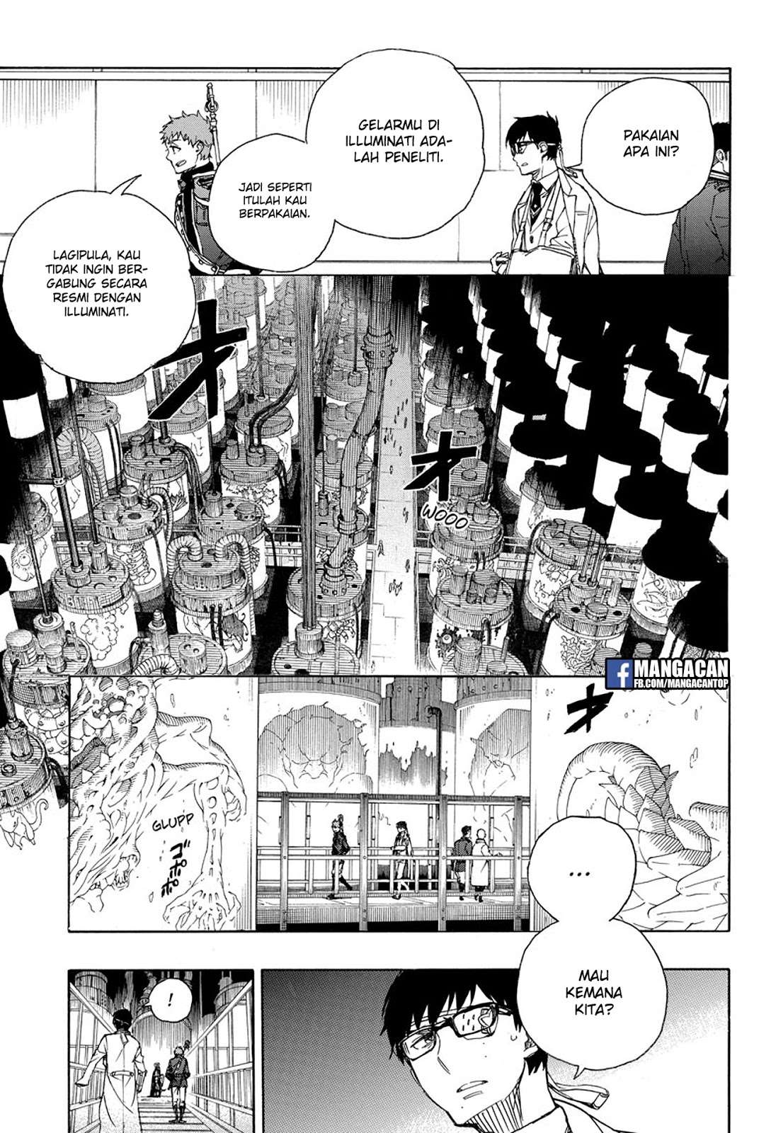 Ao no Exorcist Chapter 99.2 - halaman 6