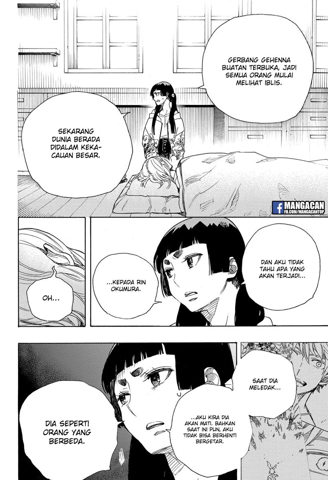 Ao no Exorcist Chapter 99.2 - halaman 9