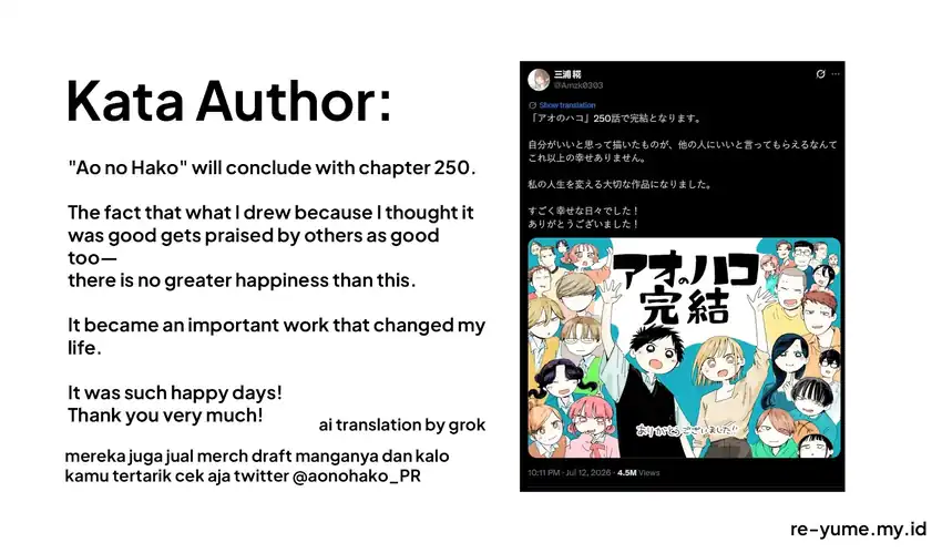Ao no Hako Chapter 250 - halaman 24