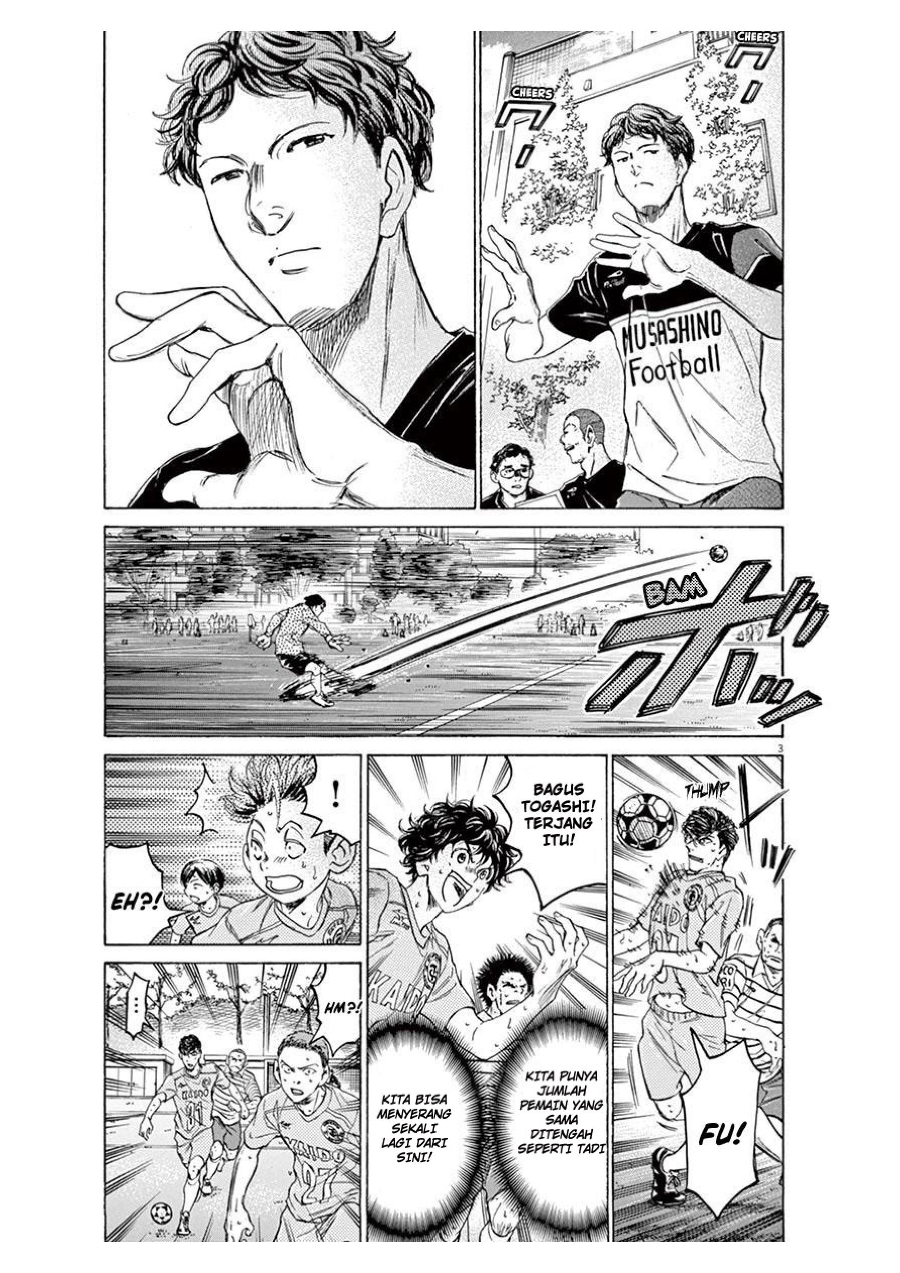Aoashi Chapter 103 - halaman 3