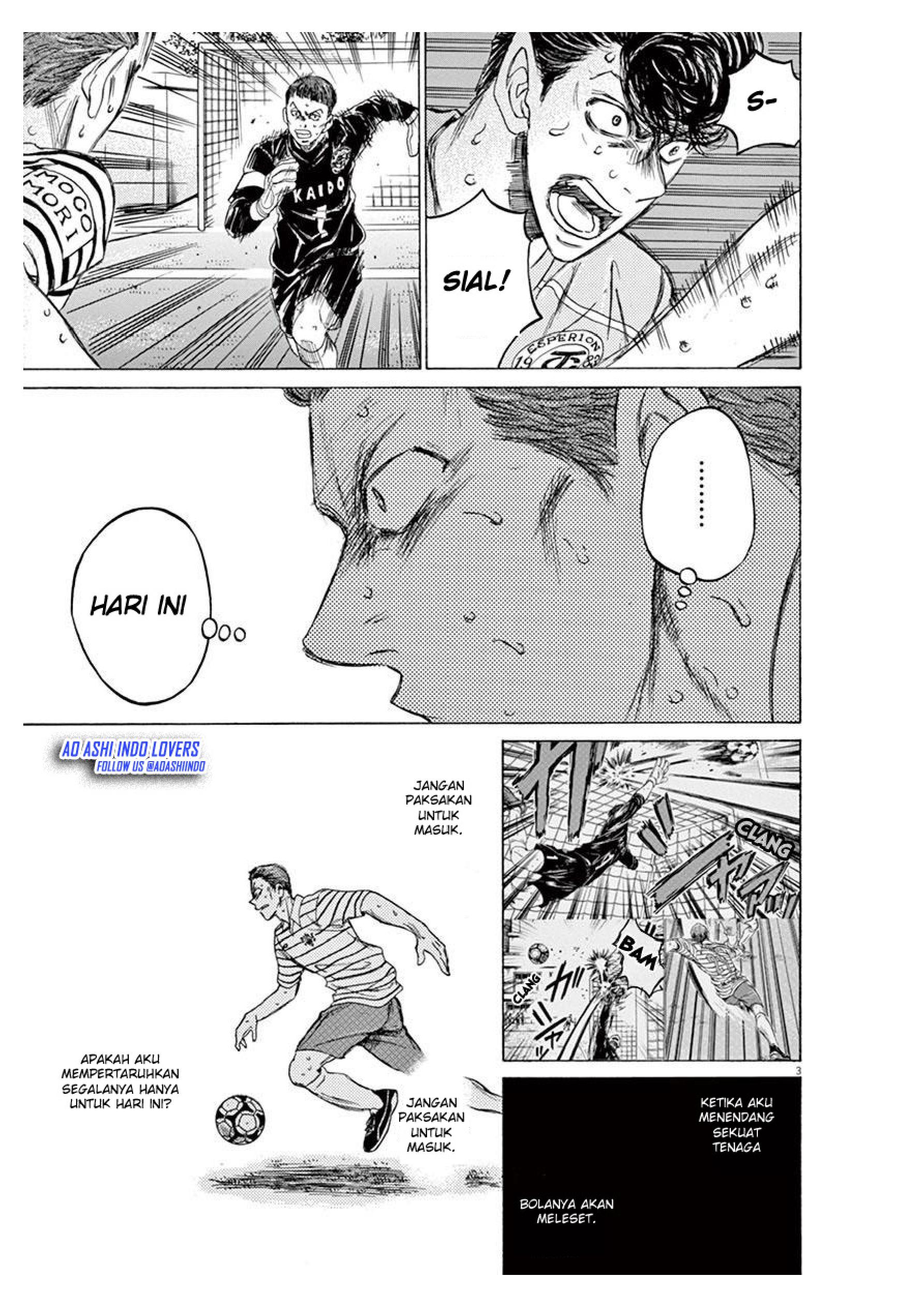 Aoashi Chapter 104 - halaman 3