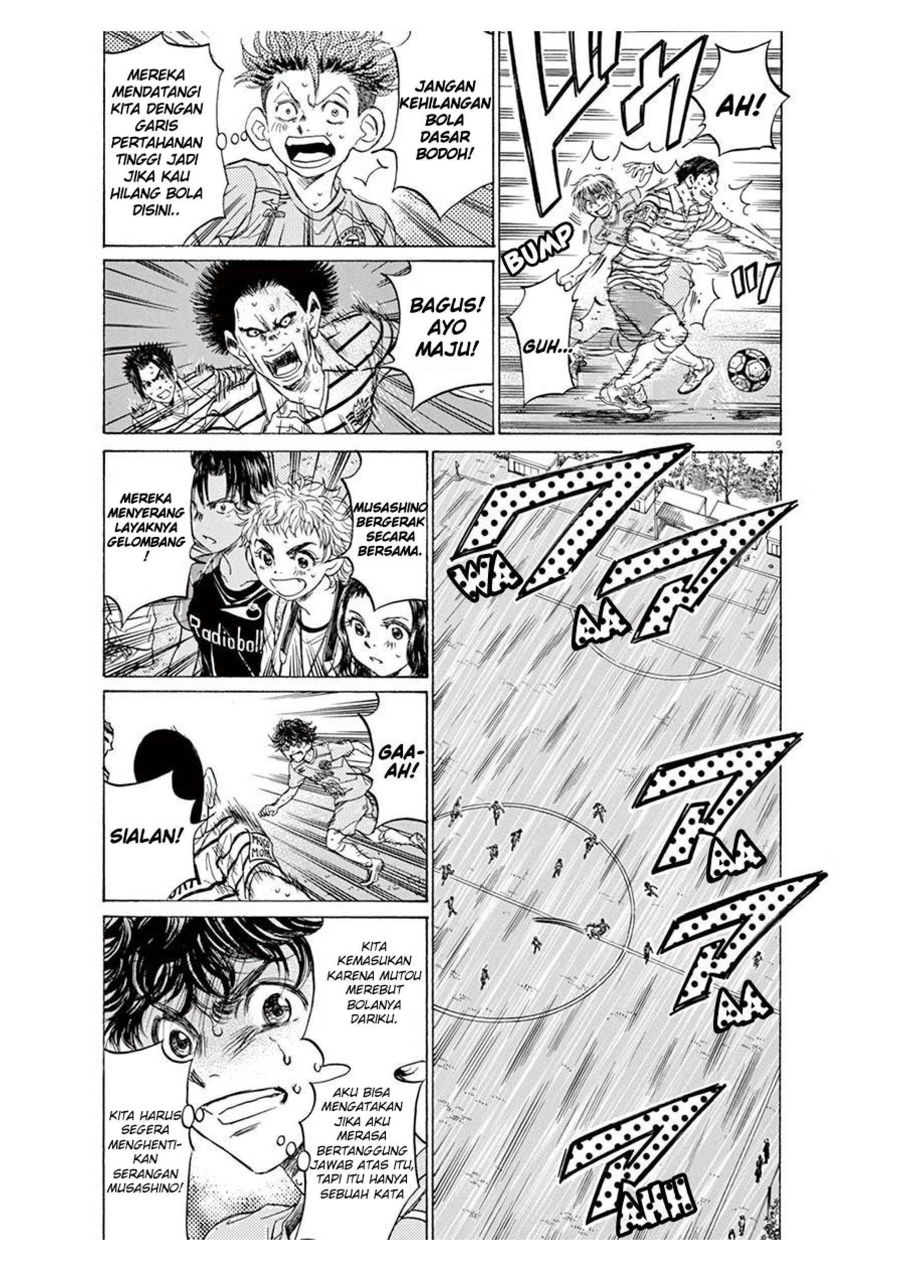 Aoashi Chapter 104 - halaman 9