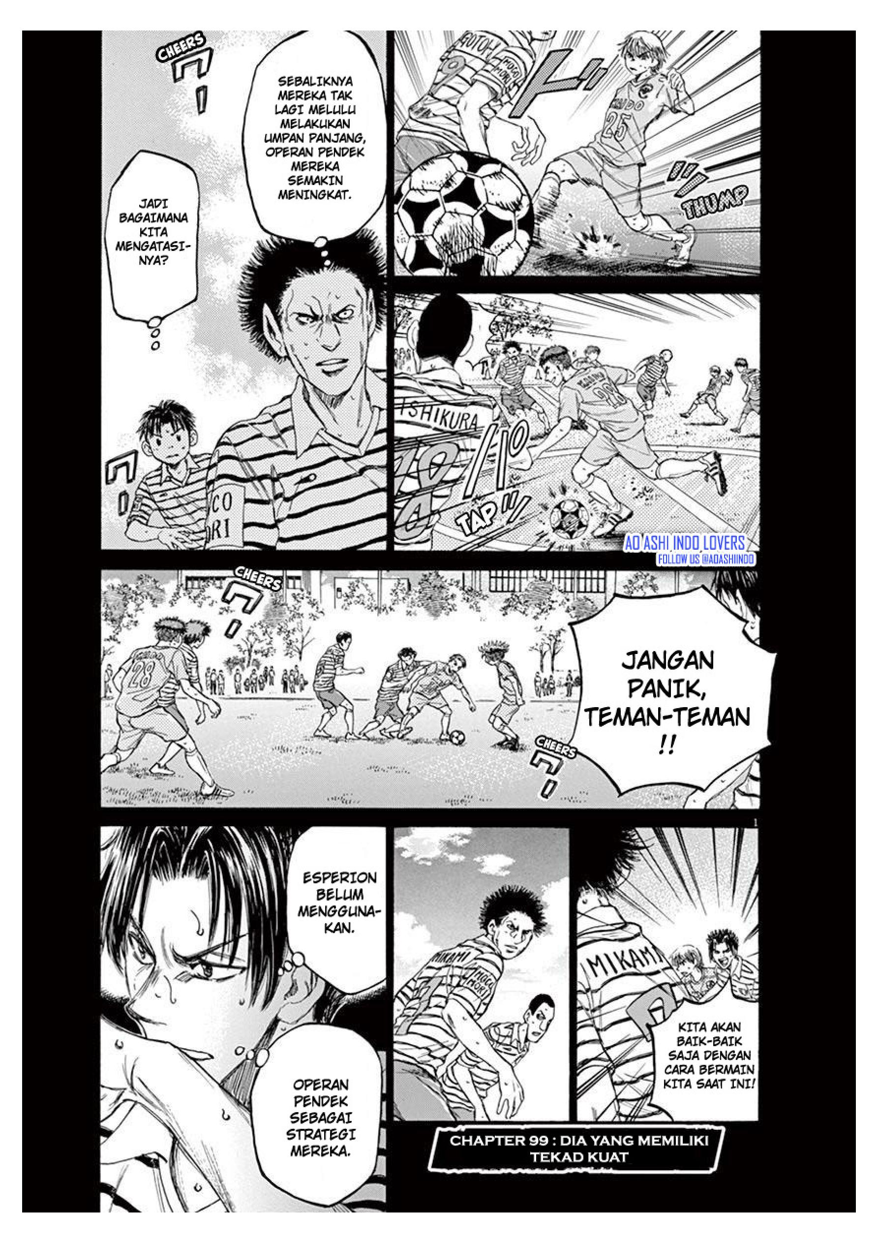 Aoashi Chapter 99 - halaman 1