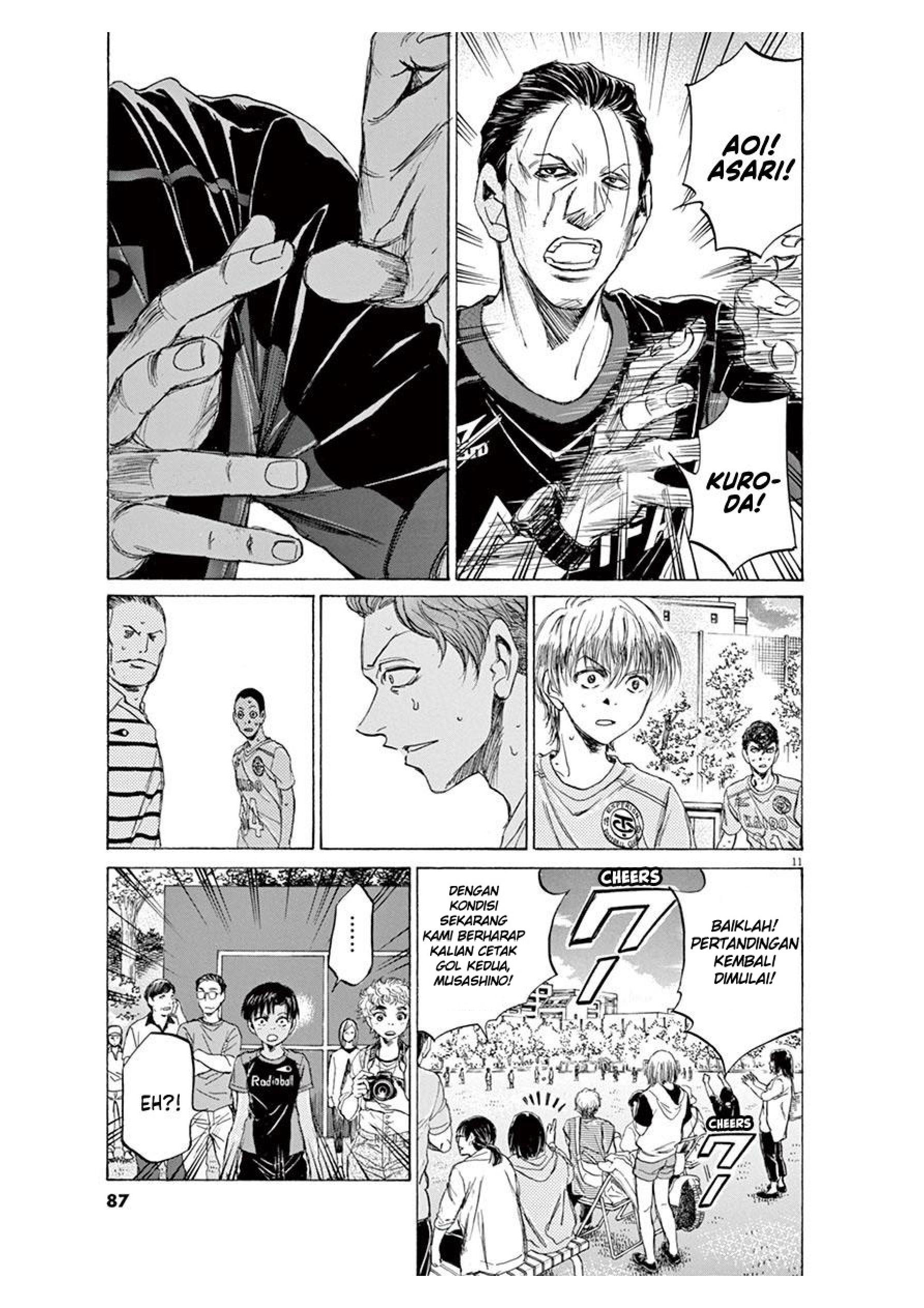 Aoashi Chapter 99 - halaman 11