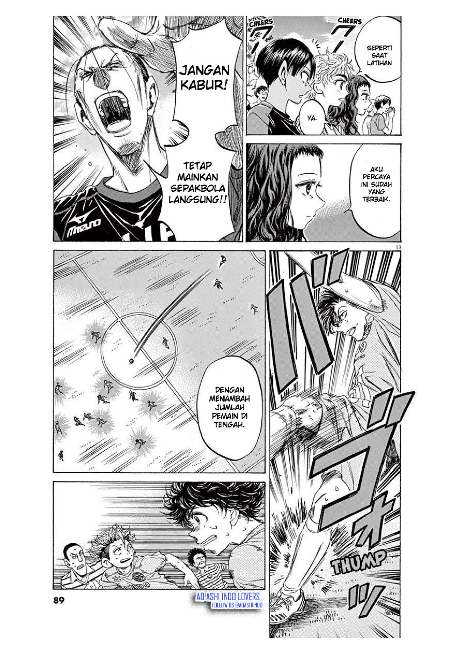 Aoashi Chapter 99 - halaman 13