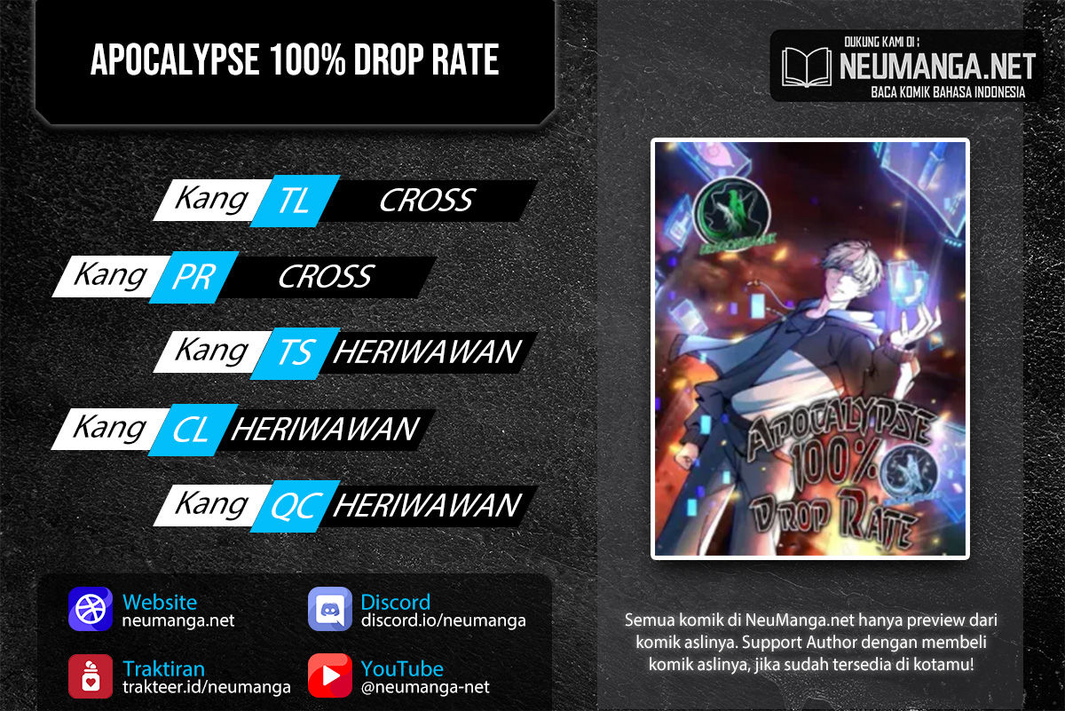 Apocalypse 100% Drop Rate Chapter 18 - halaman 1