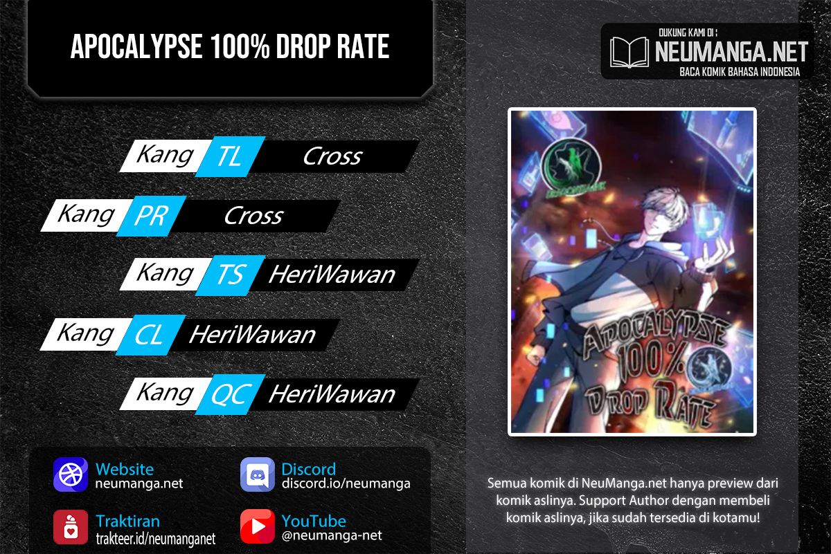 Apocalypse 100% Drop Rate Chapter 20 - halaman 1