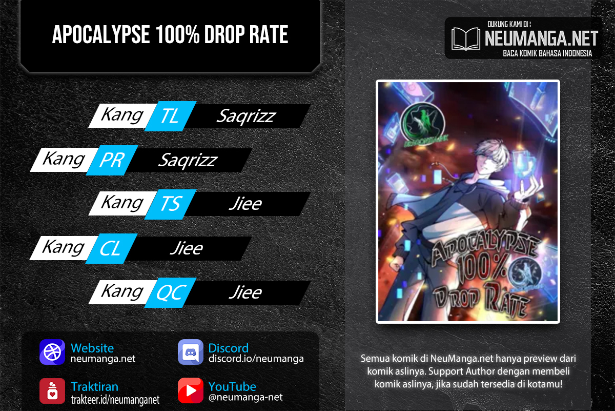Apocalypse 100% Drop Rate Chapter 22 - halaman 1