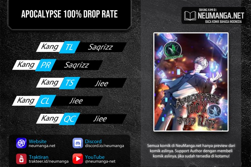 Apocalypse 100% Drop Rate Chapter 24 - halaman 1