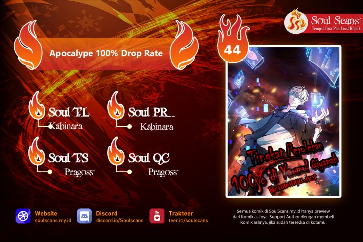 Apocalypse 100% Drop Rate Chapter 44 - halaman 2