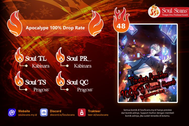 Apocalypse 100% Drop Rate Chapter 48 - halaman 1