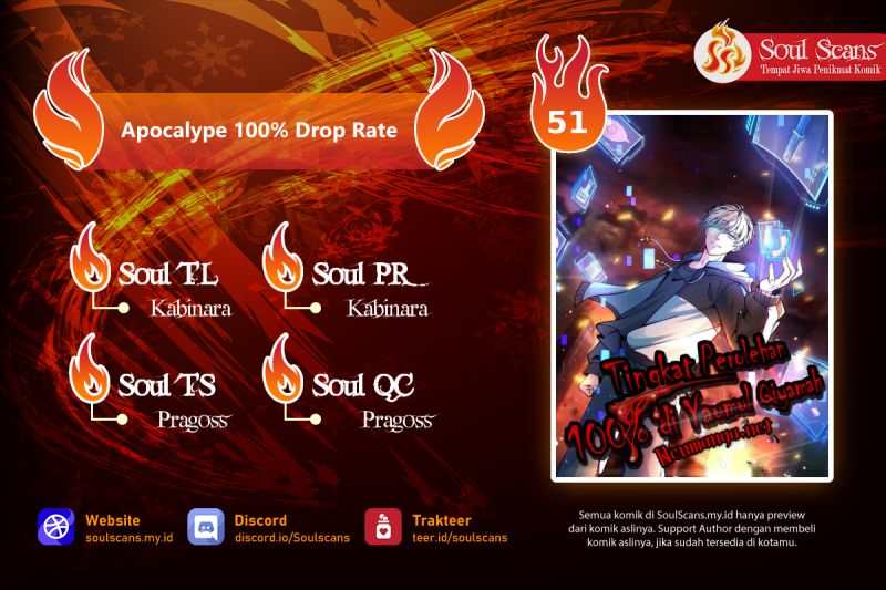 Apocalypse 100% Drop Rate Chapter 51 - halaman 1