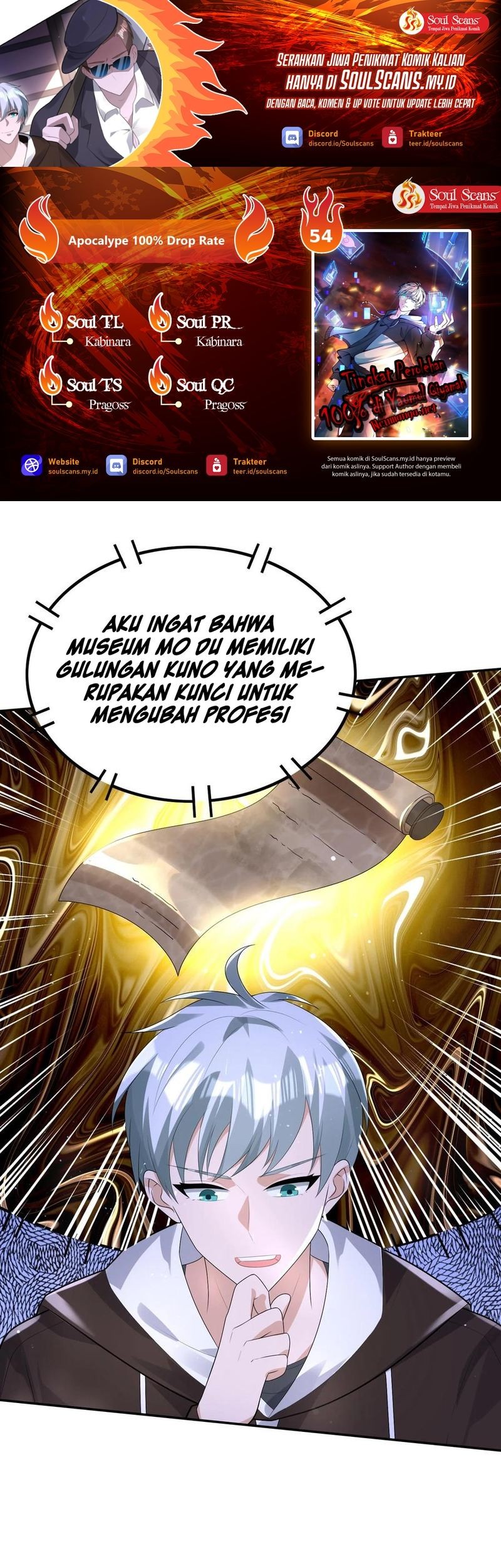 Apocalypse 100% Drop Rate Chapter 54 - halaman 1