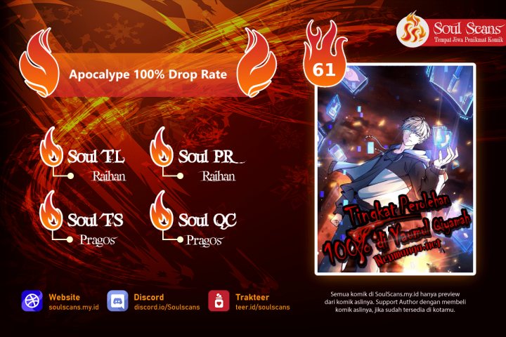 Apocalypse 100% Drop Rate Chapter 61 - halaman 1