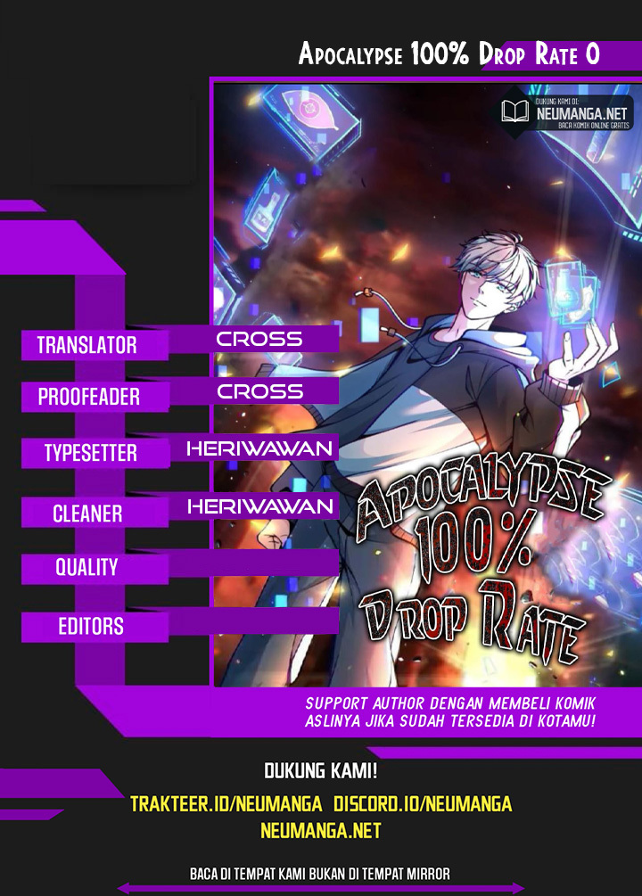 Apocalypse 100% Drop Rate Chapter 9 - halaman 1