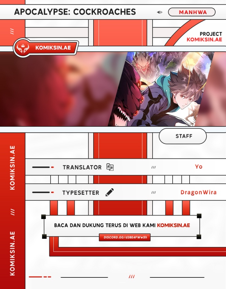 Apocalypse: Cockroaches Gives Me Buff Chapter 1 - halaman 1