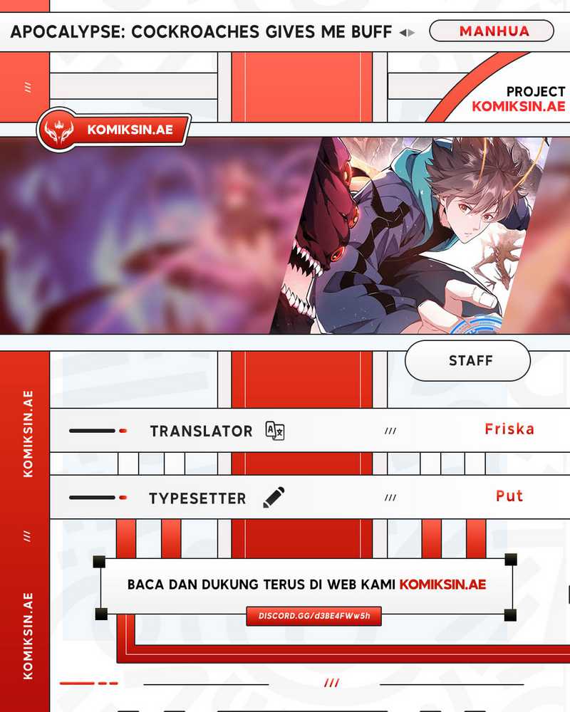 Apocalypse: Cockroaches Gives Me Buff Chapter 25 - halaman 1