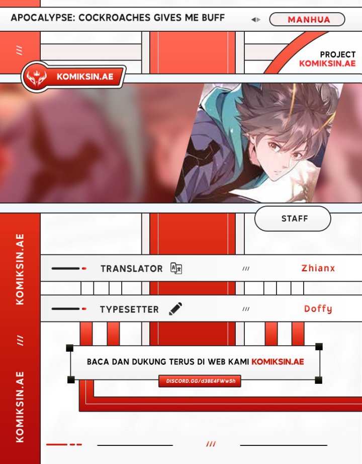 Apocalypse: Cockroaches Gives Me Buff Chapter 27 - halaman 1