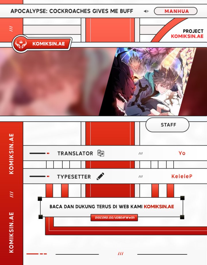 Apocalypse: Cockroaches Gives Me Buff Chapter 39 - halaman 1