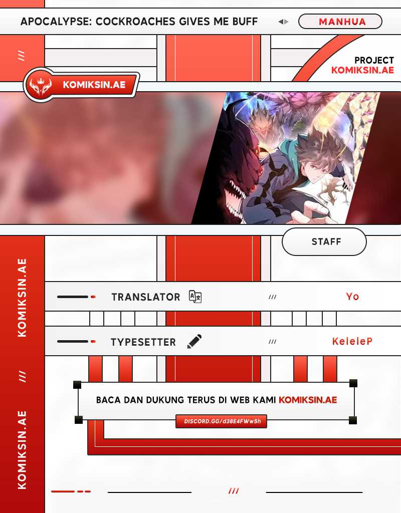 Apocalypse: Cockroaches Gives Me Buff Chapter 40 - halaman 1