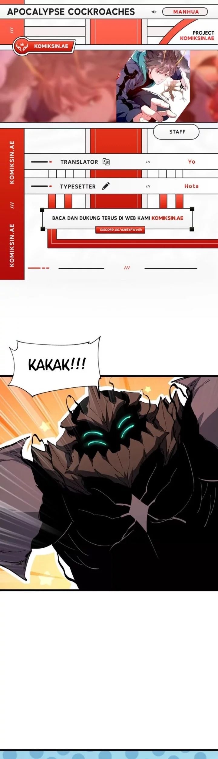 Apocalypse: Cockroaches Gives Me Buff Chapter 58 - halaman 1
